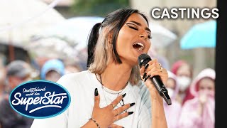 Tina Umbricht These Words Natasha Bedingfield  Castings  DSDS 2022 [upl. by Ellerehs]