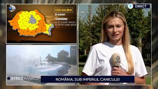 Stirile Kanal D  Romania sub imperiul caniculei  Editie de seara [upl. by Jamaal158]