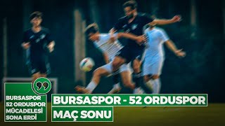 Bursaspor  52 Orduspor Maç sonu [upl. by Eisele280]