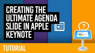 Creating the ultimate agenda slide in Apple Keynote TUTORIAL W SOURCE FILES [upl. by Sudnak]