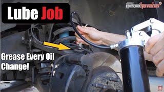 How to do a Chassis Lube Ball Joints Tie Rods Ends and more  AnthonyJ350 [upl. by Zsamot434]