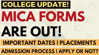 MICA forms are out  Important dates MICAT cutoffs Admission process Placements  Apply or not [upl. by Hpejsoj]