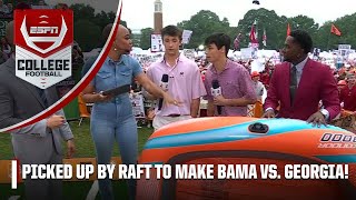 A good friend  Atlanta teen was picked up by raft to make Bama vs Georgia  Countdown to GameDay [upl. by Malvie]