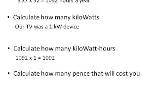 Electrical power and the kilowatthour [upl. by Fritzie]