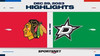 NHL Highlights  Blackhawks vs Stars  December 29 2023 [upl. by Edmondo301]