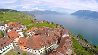 LAVAUX SWITZERLAND IN 4K GO PRO 4DRONE [upl. by Nilyak]