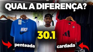 QUAL A DIFERENÇA DA MALHA 301 PENTEADA E A CARDADA [upl. by Awahsoj812]