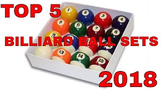 Top 5 Pool Ball Sets 2018 [upl. by Benedetta284]