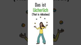 Learn German Adjectives Lächerlich 🤣🤪🤯  Useful German Vocabulary germanvocabulary deutsch [upl. by Ahsot255]