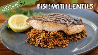 Got 20 Minutes Make this Healthy Mediterranean Style Lentil and Fish Meal [upl. by Aveneg350]