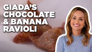 How to Make Giadas Chocolate and Banana Ravioli  Giada at Home  Food Network [upl. by Anilak351]