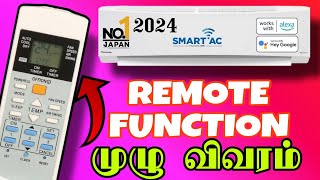 How to use Panasonic AC Remote Full Operation in TAMIL Panasonic Ac 2024 15 Model [upl. by Melbourne]