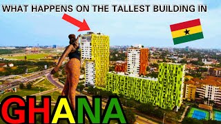 What Happens on The Tallest building In Accra Ghana Villagio [upl. by Picker]