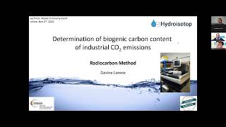 Keynote 2 Gesine Lorenz Determination of biogenic carbon content of industrial CO2 emissions [upl. by Uranie]