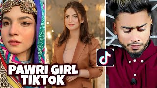 Indian Reaction 0n Pawri Girl TikTok Videos  Dananeer Muneeb New Tiktok Videos  Ak Reaction [upl. by Ocker]