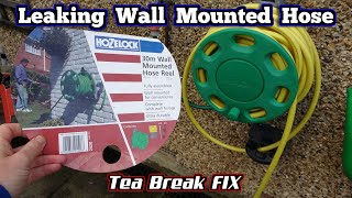 How to Repair a Leaking Hozelock Wall Mounted Hose [upl. by Icrad]