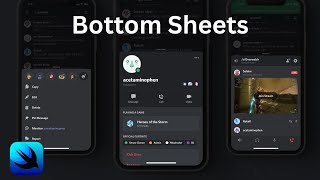 SwiftUI Bottom Sheets iOS – Xcode 14 – 2022 [upl. by Enyamart382]