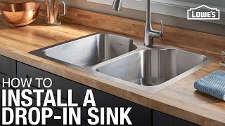 How to Install a Dropin Kitchen Sink [upl. by Ronym989]