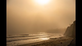 Fog on beach  Santa Barbara CA [upl. by Bourgeois]