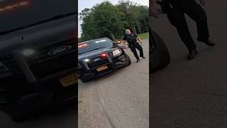 Cop pulls over biker and witnessed his friend crash 😱 ​​⁠​⁠BussinB [upl. by Karp]