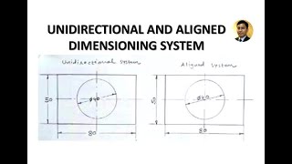 Unidirectional and Aligned Dimensioning System  Engineering Drawing [upl. by Rossen]