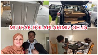 MUTFAK DOLAPLARIMIZ GELDİ ✅ ÇOK HEYCANLIYIZ 😍 GÜNLÜK VLOG [upl. by Yliram]