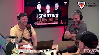 Andrew Mehrtens joins The Sporting Rumble  rova [upl. by O'Donnell]