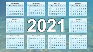 Calendar 2021 [upl. by Refinej]