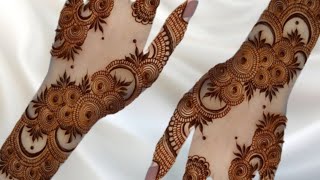 महाशिवरात्रि Special Mehndi Design For Back Hand ll Easy Latest Arabic Mehndi Designs For Back Hand [upl. by Sirtemed]