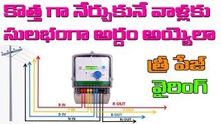 Three Phase Complete House Wiring Part 1  Phase Distribution DB box Wiring Diagram [upl. by Becht]