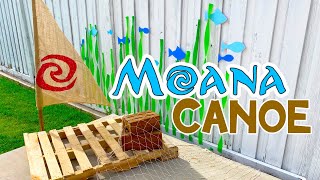 How To Make A Moana Canoe  MOANA Birthday Party Decorations [upl. by Elisabetta]