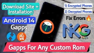 How To Install Gapps On Any Custom Rom Download Gapps For Android 14 Custom Rom [upl. by Ocnarf]