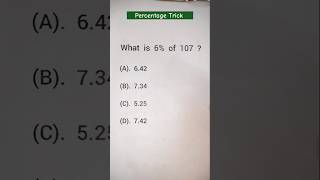 Percentage Trick😍 shortsfeed shorts mathtricks [upl. by Varrian]