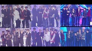 방탄소년단 BTS 6관왕 수상모음4K 60P RAW 직캠181106 락뮤직 [upl. by Wolliw]