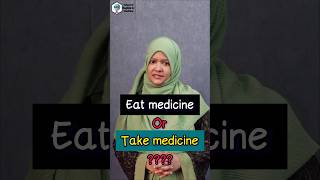 Eat medicine or Take medicine musfekanusrin shorts [upl. by Bachman344]