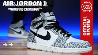 Air Jordan 1 High OG White Cement [upl. by Laina]