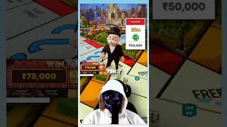 Biggest win ever on monopoly live game show stake stakeindia shortfeed shortviral short [upl. by Anaiq971]