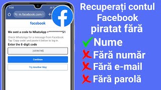 Cum să recuperezi contul Facebook piratat fără email și număr de telefon 2023 nou [upl. by Alaj954]