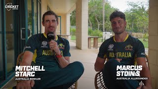 Starc and Stoinis pick their Ultimate T20 XI  ICC Mens T20 World Cup [upl. by Atinihs753]