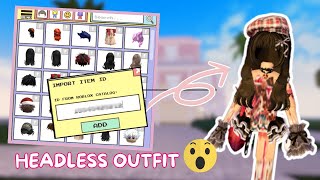 Roblox HEADLESS EMO OUTFITS CODES w Links Roblox berry Avenue outfit codes [upl. by Eevets]