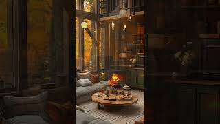 Autumn Jazz Vibes in Cozy Coffee Shop  Relaxing Fall Music Ambience [upl. by Drusilla298]