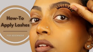 How To Apply False Lashes  For Beginners ✨ [upl. by Jacques]