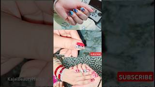 Easy Nail Art Tips at Home with Kajal Beauty Hacks  Nails Art Design [upl. by Aubine]