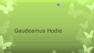 Gaudeamus Hodiewmv [upl. by Siver]