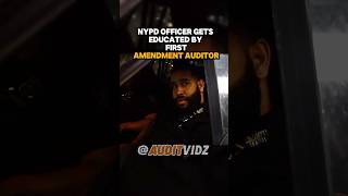 NYPD Officer Gets Educated By First Amendment Auditor elytpg funny fyp shorts education [upl. by Esilrac135]