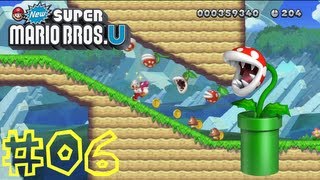 New Super Mario Bros U  Acorn Plains5 Rise of the Piranha Plants [upl. by Arriaes108]