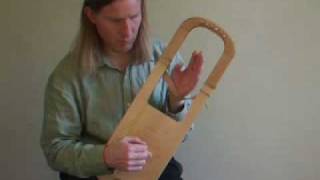 Ibunt Sancti plainchant melody played on medieval Irish lyre with silver wire strings [upl. by Enyawal]