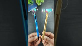 100 Rs VS 20000 Rs Ball Pen 🔥 writingmania pen ytshorts handwriting [upl. by Sedecram]