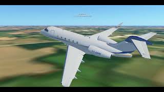 INFINITE FLIGHT Challenger 350 departing Mckinney National Airport for Austin TX [upl. by Glialentn976]