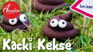 Kacki Kekse Rezept 💩  Schoko Kackhaufen Kekse backen  💩 Poop Emoji Cookies Recipe [upl. by Lerner]